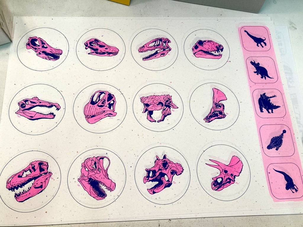 リソグラフ古生物φ65mm缶バッジ