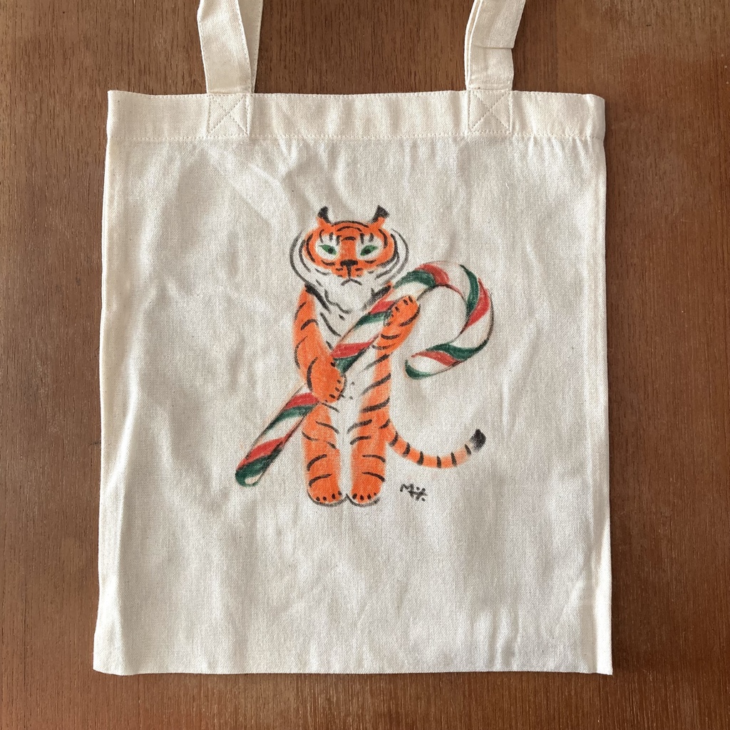 手描きペラペラ手提げトート