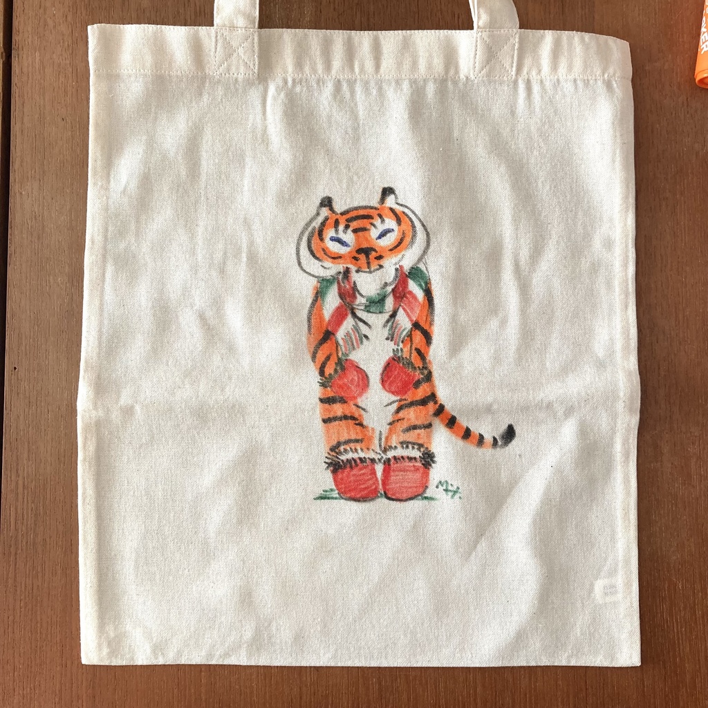 手描きペラペラ手提げトート