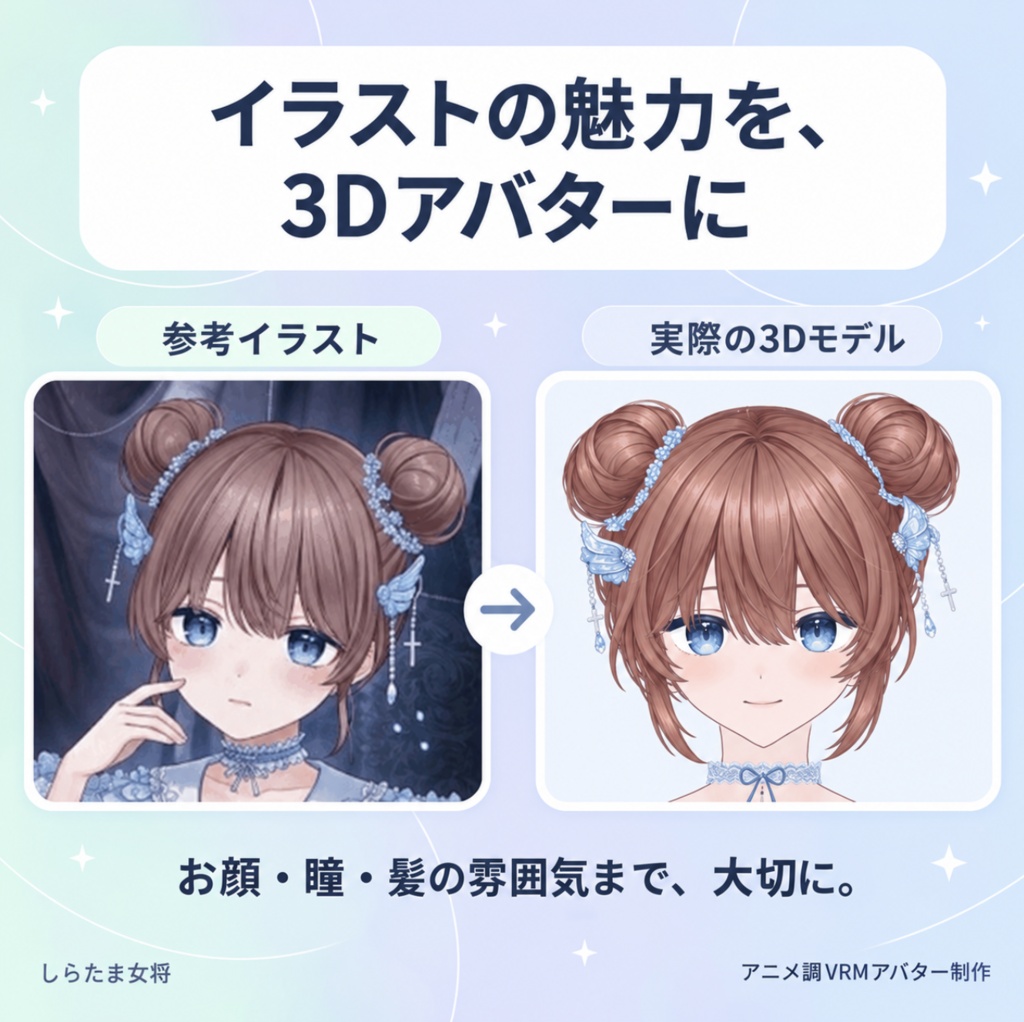【超即納】フルオーダーカスタムVRM受注【VRchat対応】