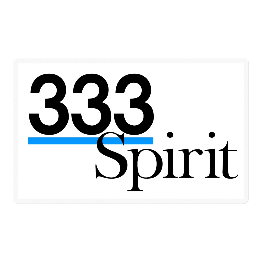 333 Spirit ステッカー