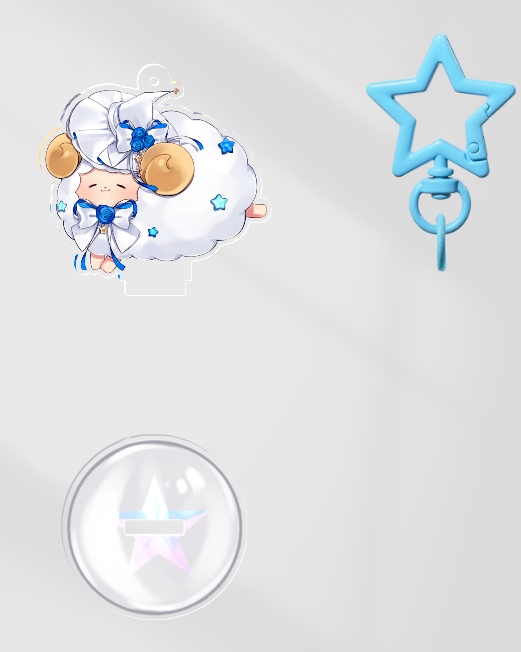 メェたんキーホルダーアクスタ