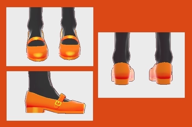 Orange Halloween shoes