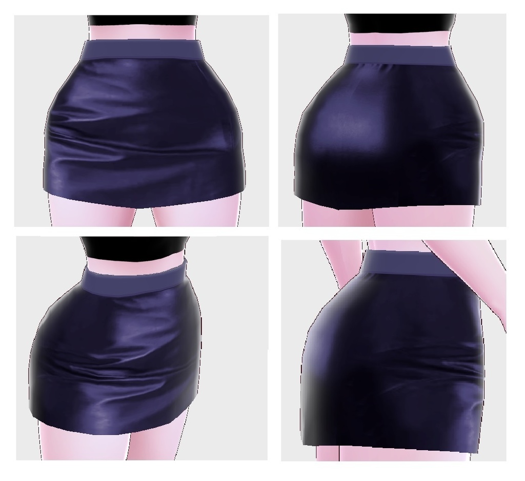 Mini leather skirts