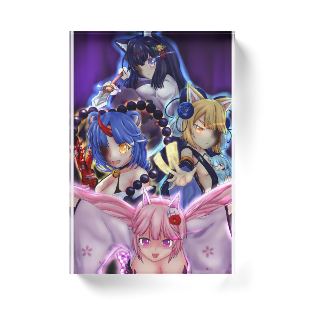 オオエ四天王 アクリルブロック