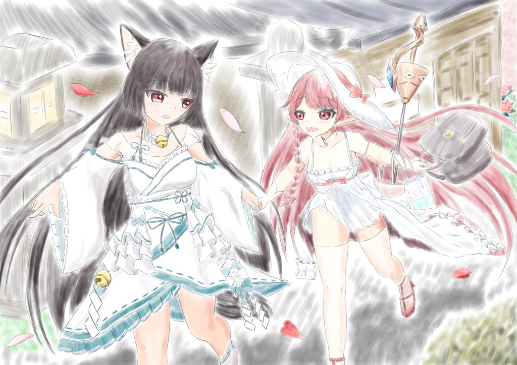 布ポスター　２周年記念イラスト