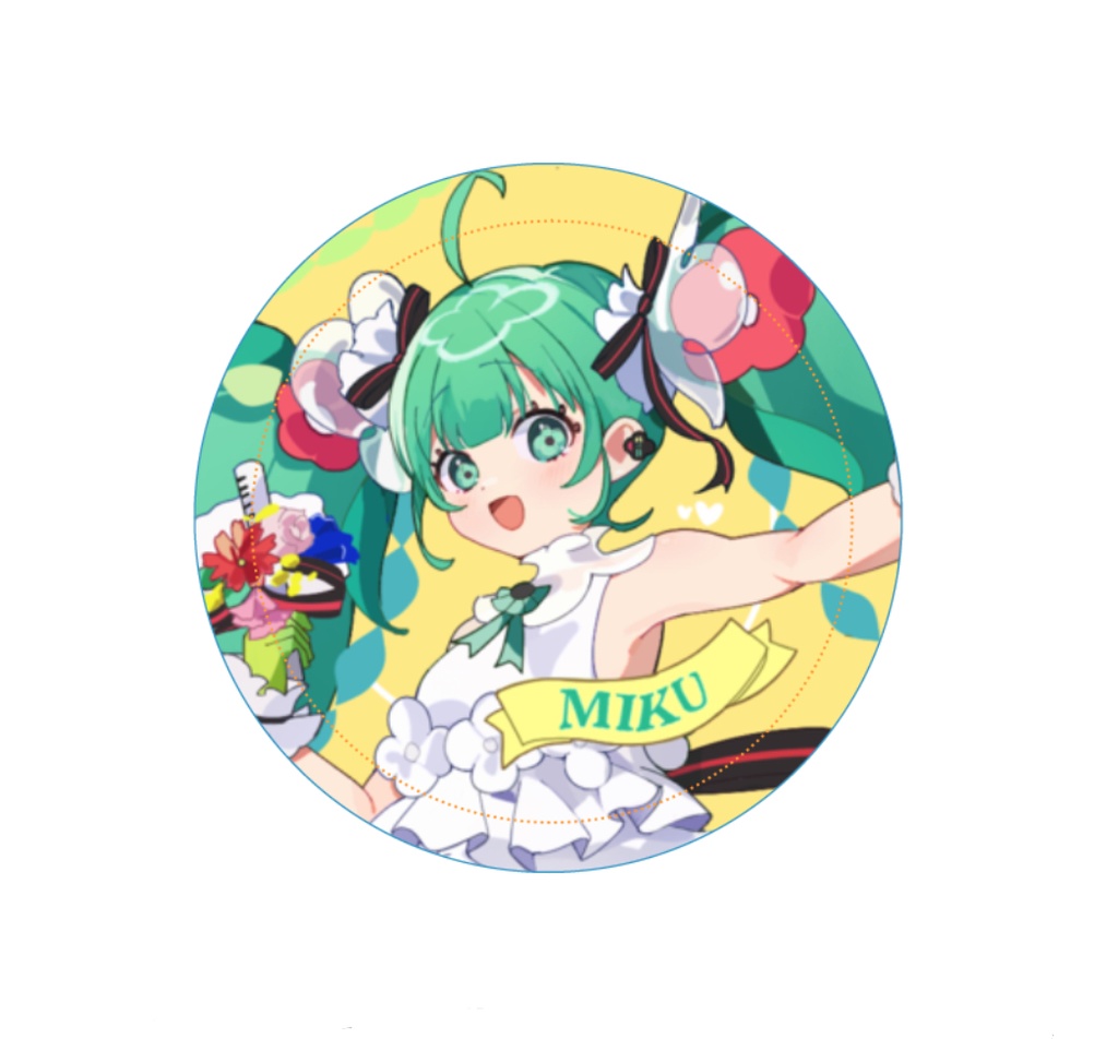 BLOOMING 初音ミク 缶バッジ