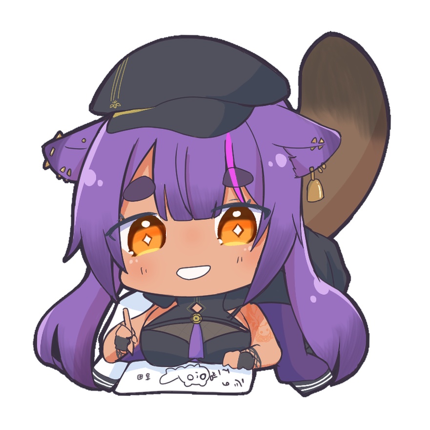 八十科むじなステッカー