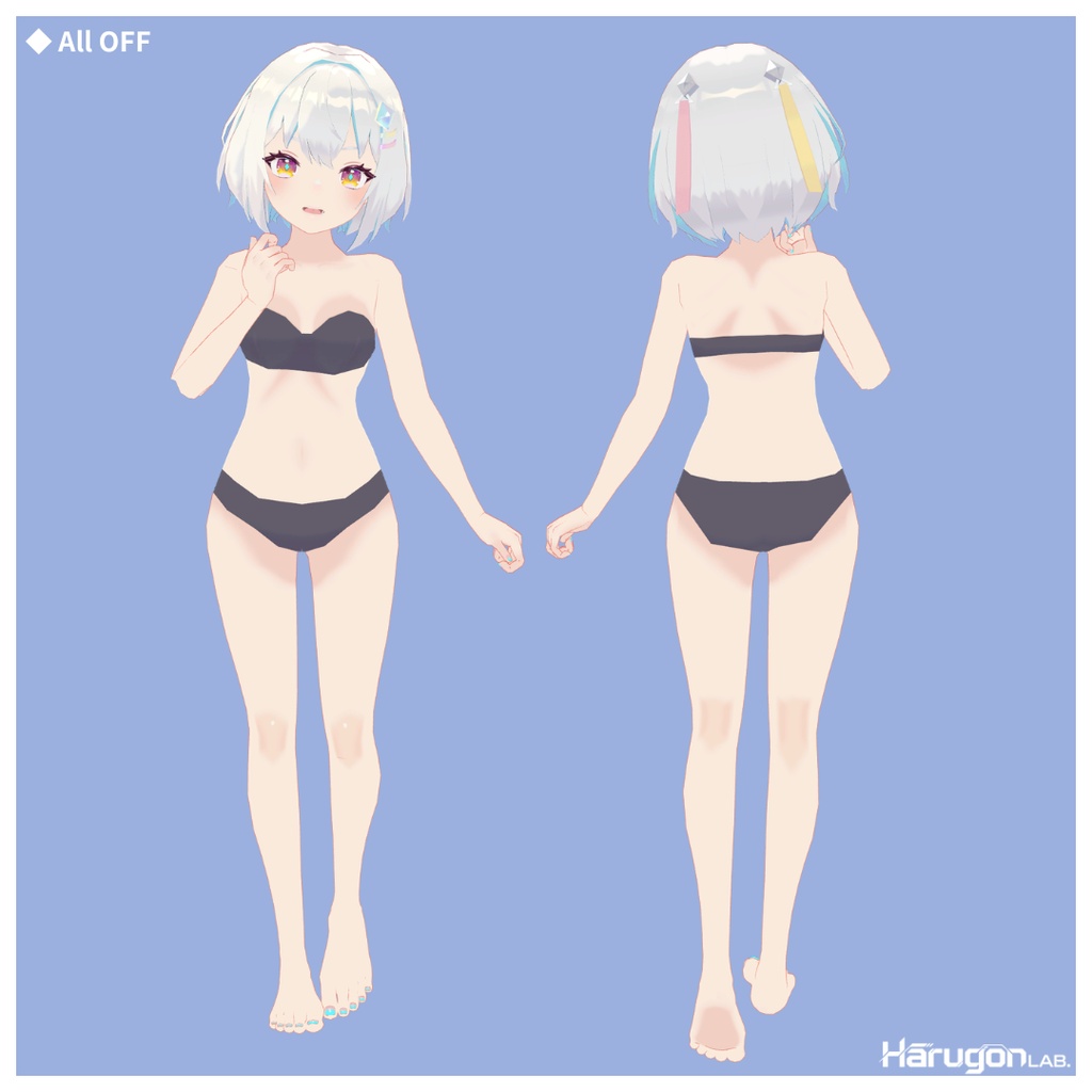 オリジナル3Dモデル「翡翠りの / Hisui_Rino」
