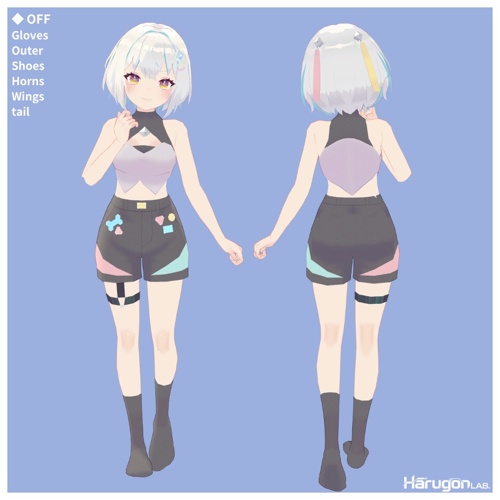 オリジナル3Dモデル「翡翠りの / Hisui_Rino」