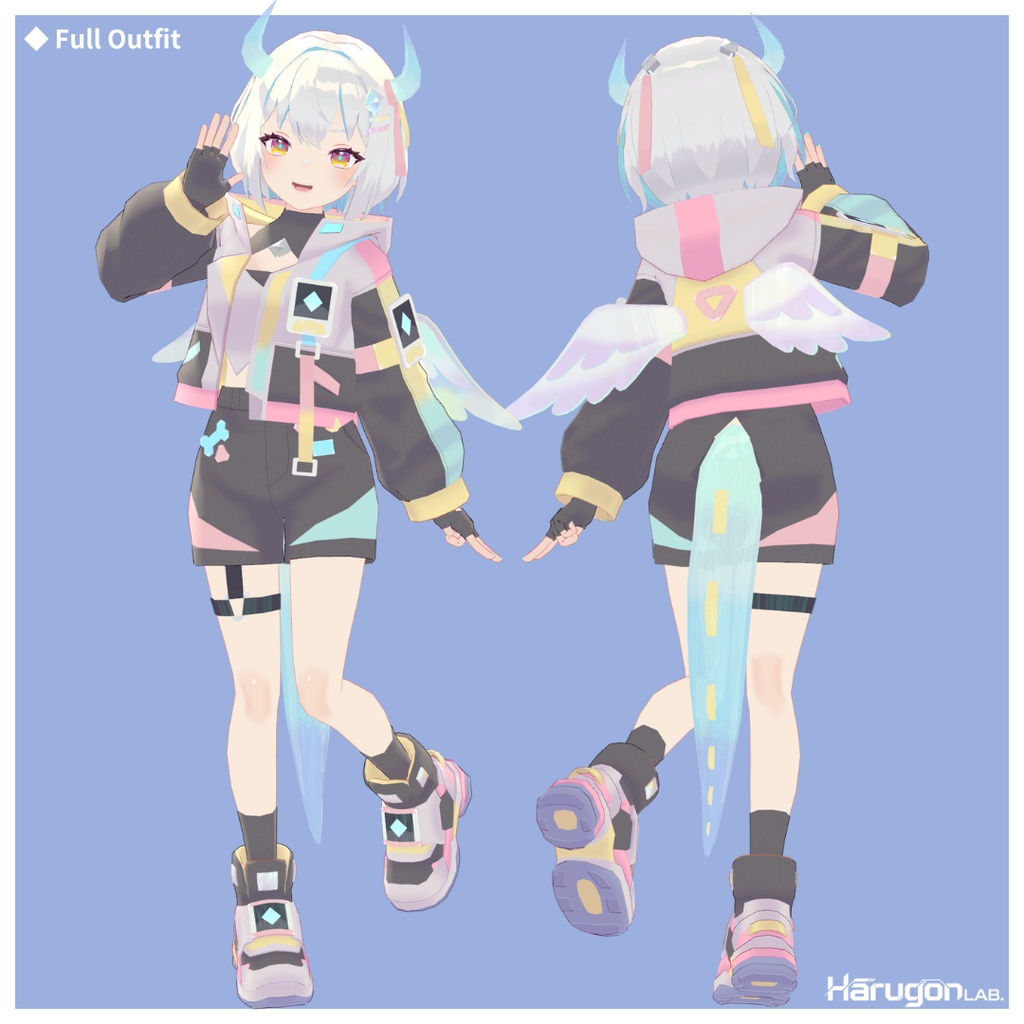 オリジナル3Dモデル「翡翠りの / Hisui_Rino」