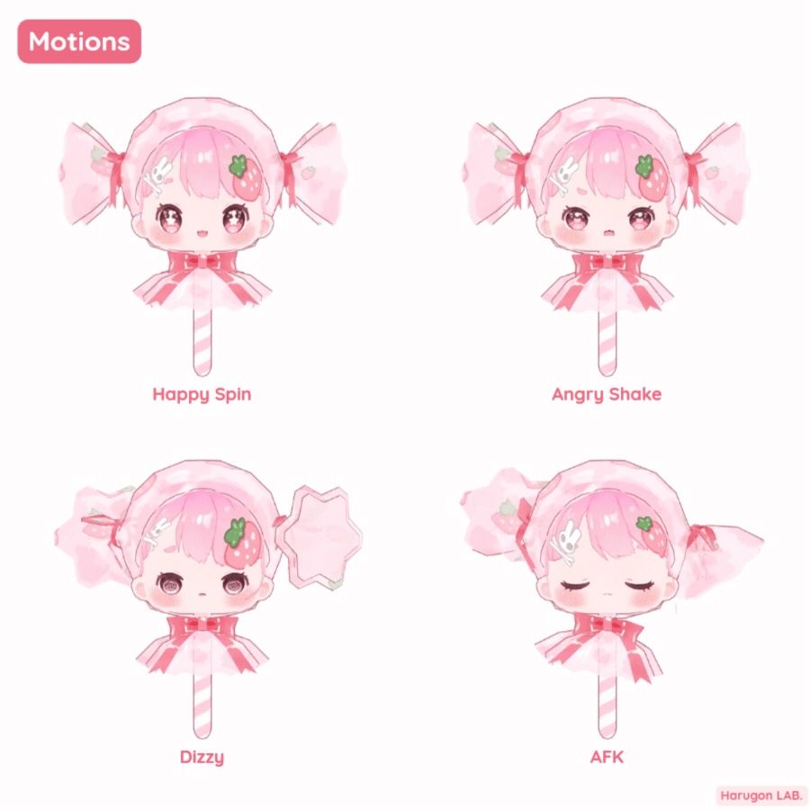 オリジナル3Dモデル「AMECHAN / あめちゃん」VRChat
