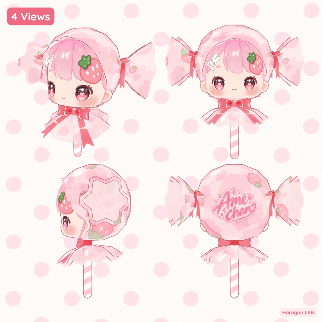 オリジナル3Dモデル「AMECHAN / あめちゃん」VRChat