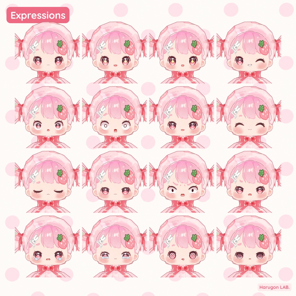 オリジナル3Dモデル「AMECHAN / あめちゃん」VRChat