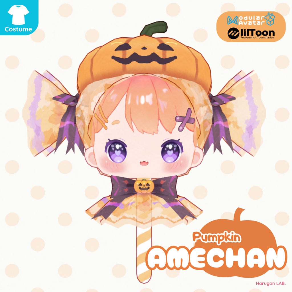 「AMECHAN / あめちゃん」専用3D衣装「Pumpkin」