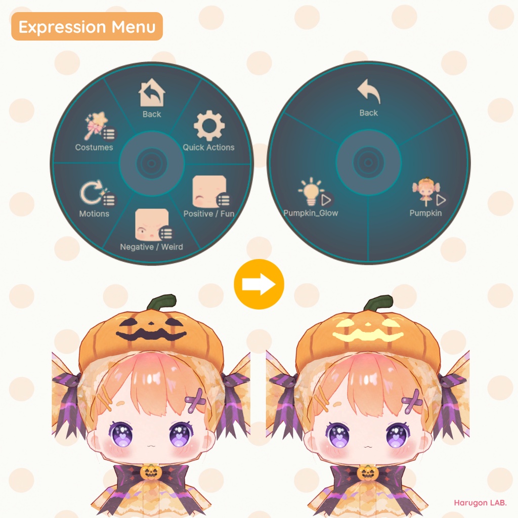 「AMECHAN / あめちゃん」専用3D衣装「Pumpkin」