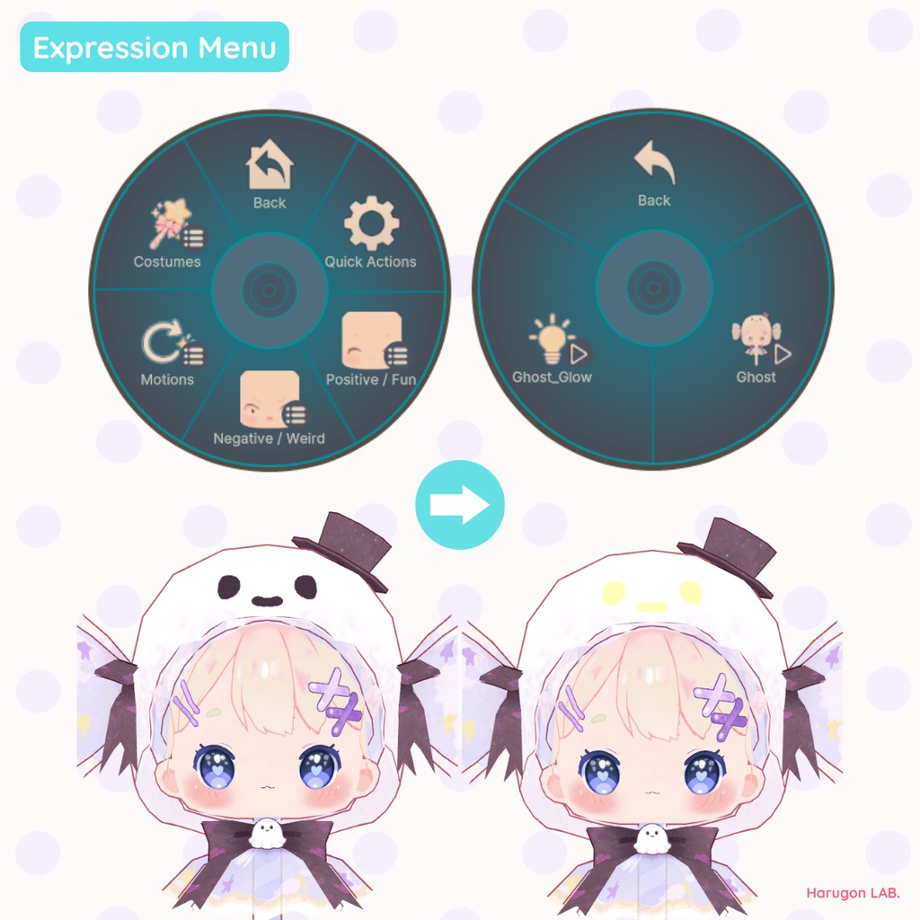 「AMECHAN / あめちゃん」専用3D衣装「Ghost」
