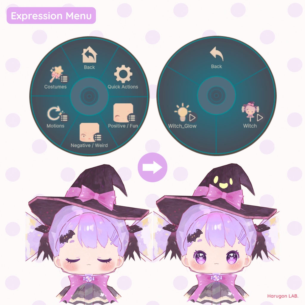 「AMECHAN / あめちゃん」専用3D衣装「Witch」