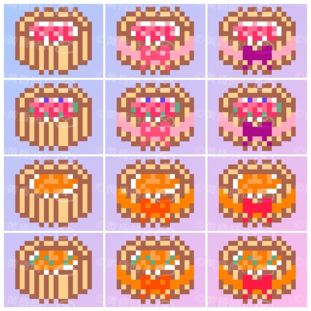 シャルロットケーキ【全24枚】【ドット絵アイコン・素材】