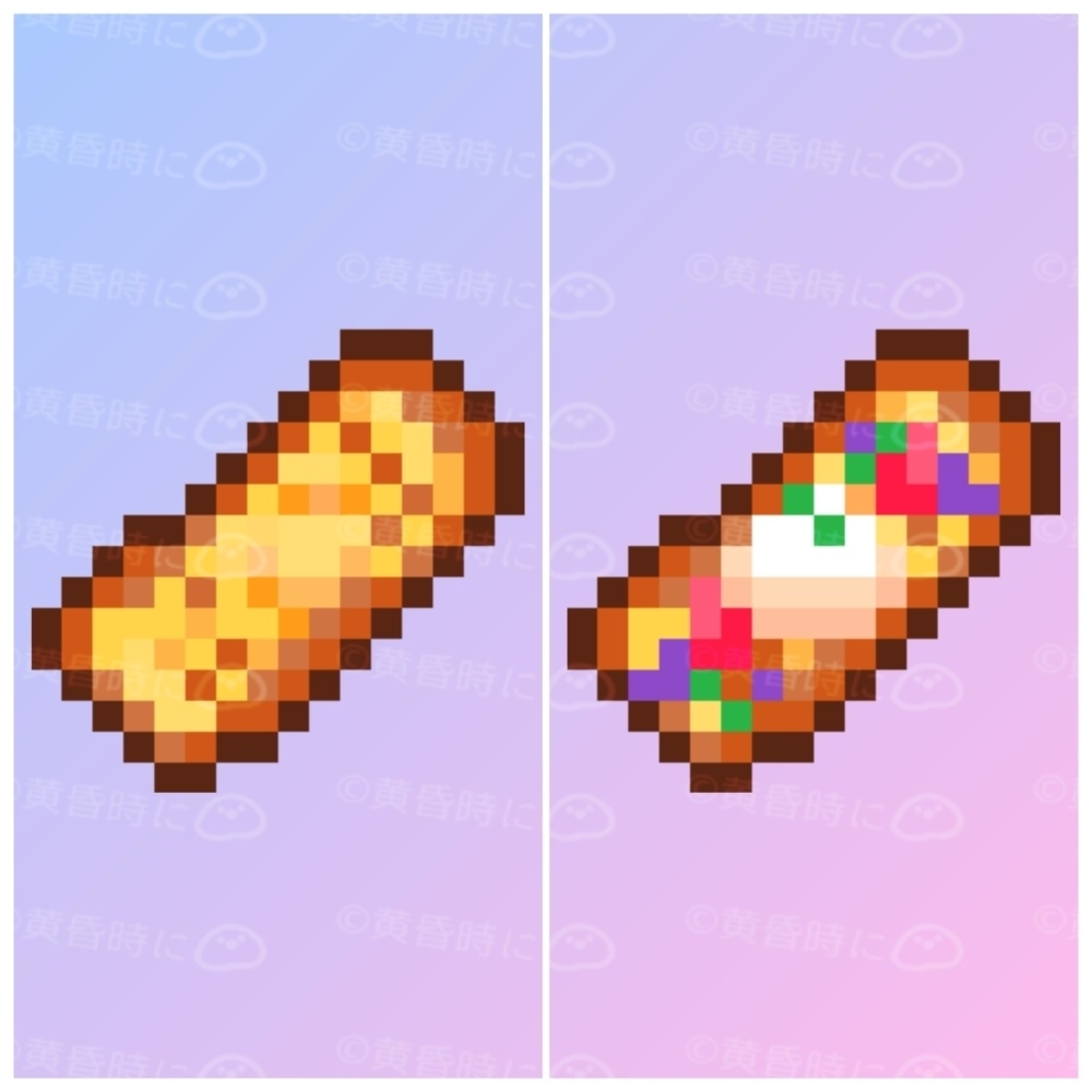 フレンチトースト【全20枚】【ドット絵アイコン・素材】