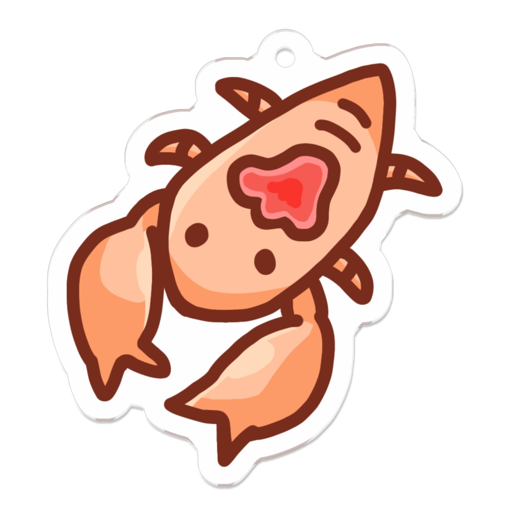 カクレエビのアクリルキーホルダー