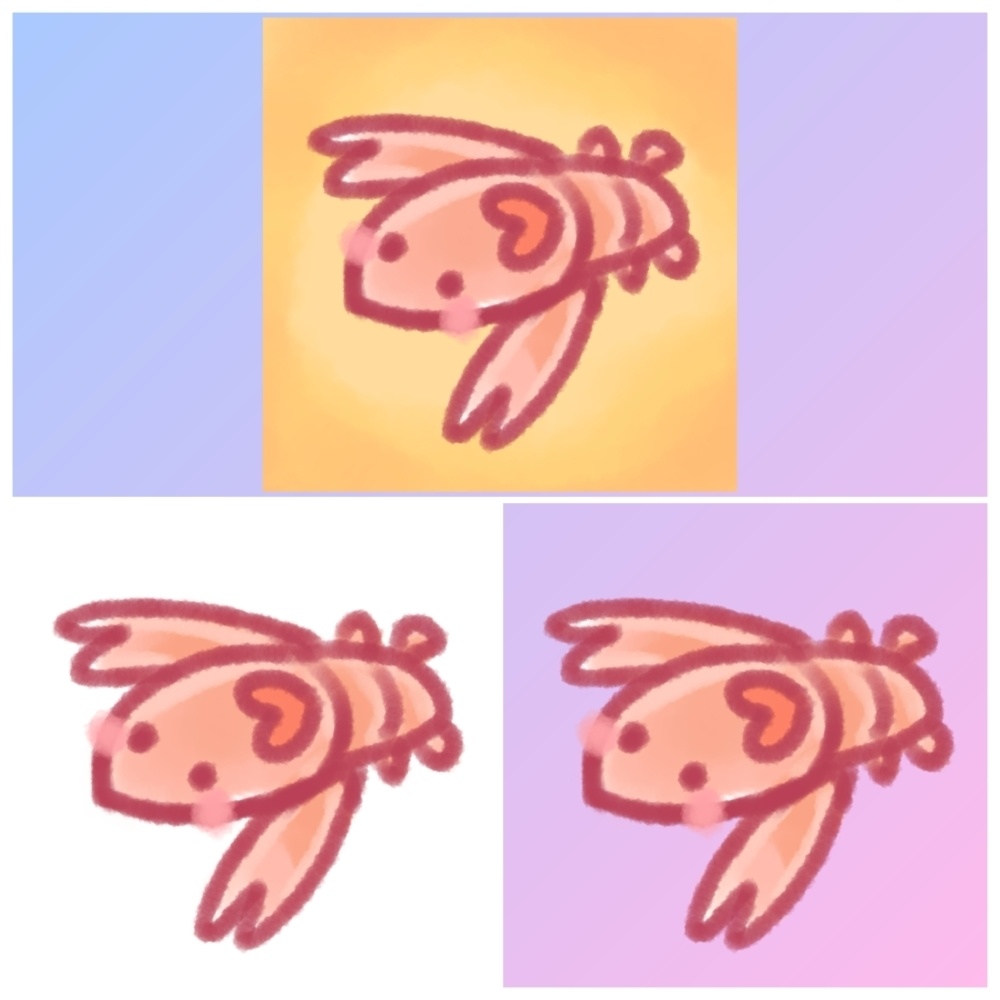 ゆるふわカクレエビ【全3枚】【フリーアイコン・デフォルメイラスト素材】