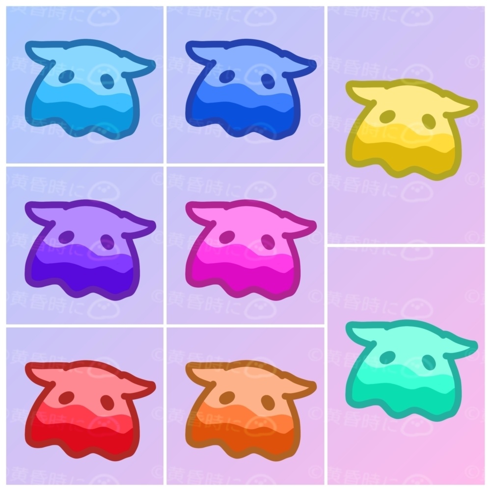 メンダコっぽいの【全8枚】【デフォルメイラスト素材】