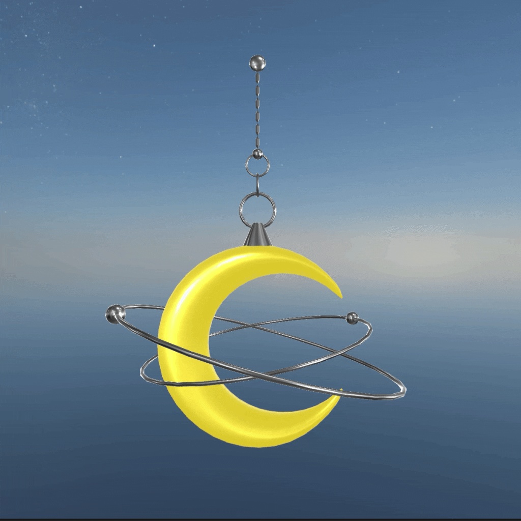 【ギミック付き】Luna Earrings【VRChat】