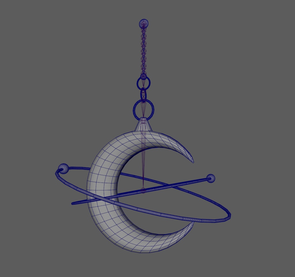 【ギミック付き】Luna Earrings【VRChat】