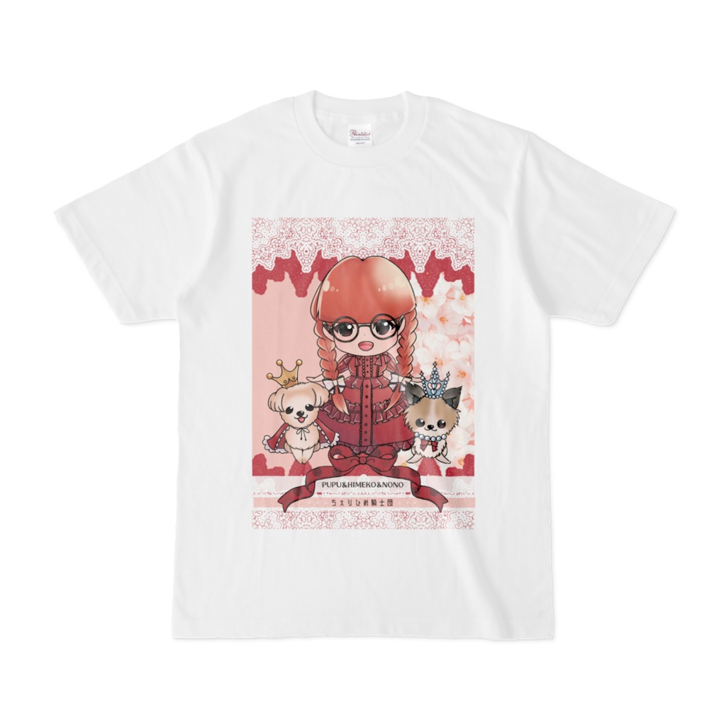 【白】ちぇりひめ両面プリントＴシャツ　ホワイト