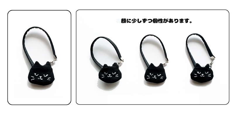 モノクロねこちゃんポシェット