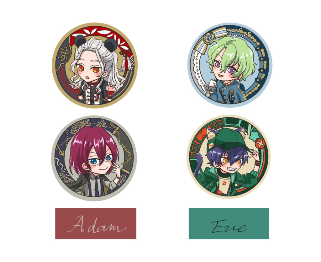 楽園ピンバッジ