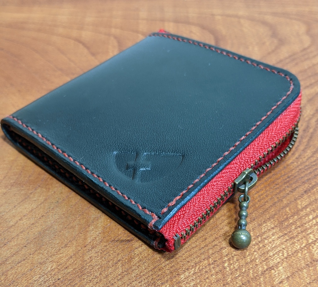 【非公式】推しの押し印入り本革ミニポーチ(大神ミオ)