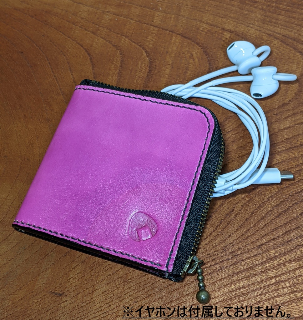 【非公式】推しの押し印入り本革ミニポーチ(猫又おかゆ)