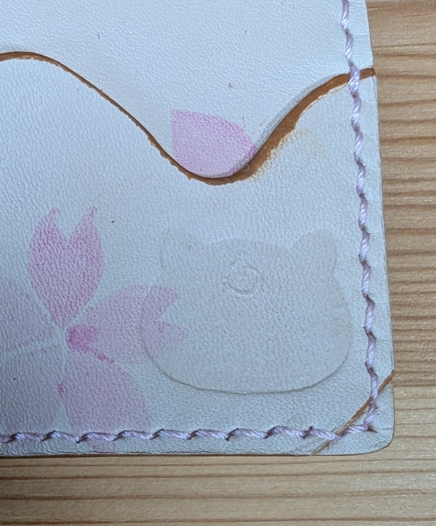 【非公式】推しの押し印入り本革コインケース(さくらみこ)ver.2