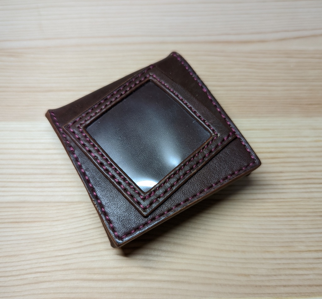 推し活本革コインケース