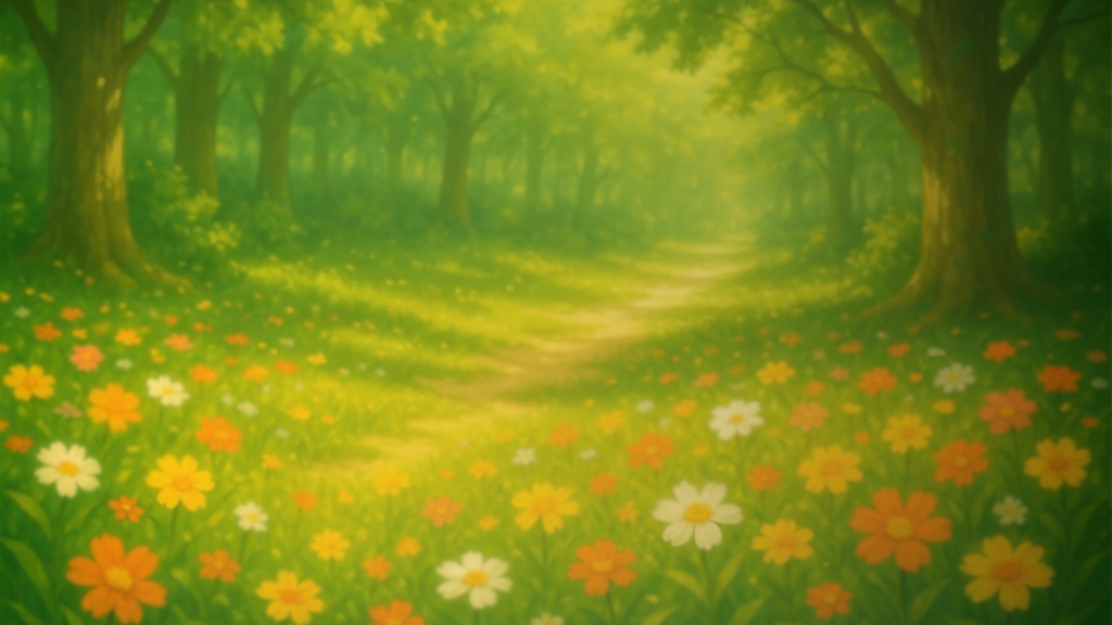 森の妖精アイコン - 元気な女の子キャラ