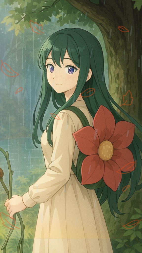 雨音の森 3点セット — Rainy Forest Trio(アイコン/ヘッダー/背景)