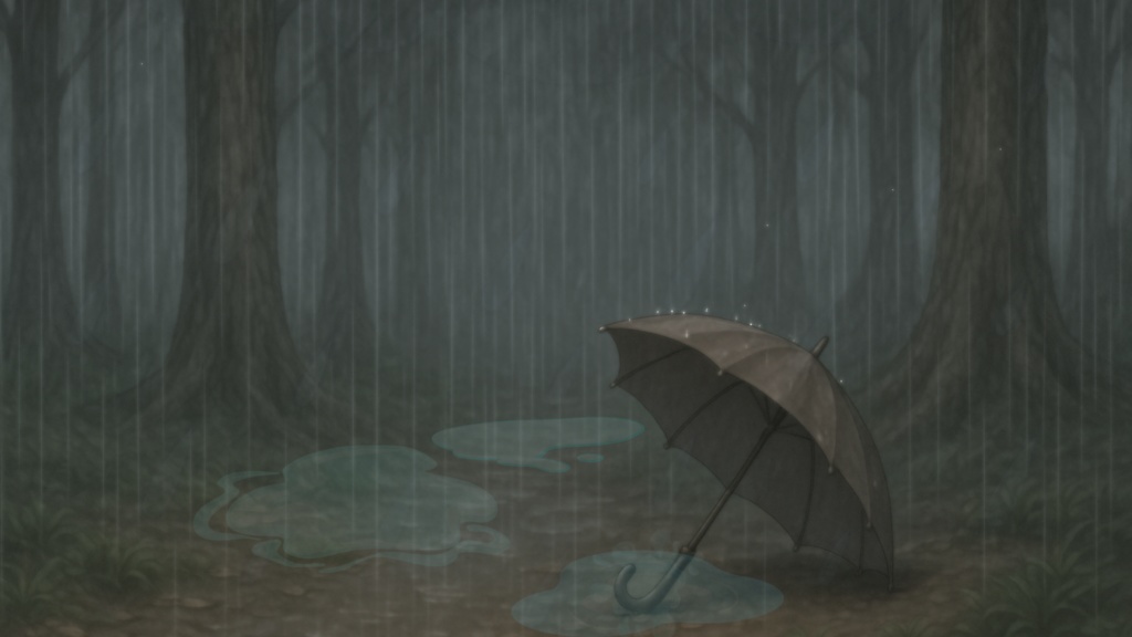 雨と火の情景 3点セット — Rain & Ember Landscapes(16:9 背景)