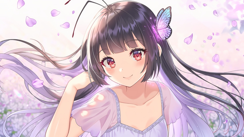 夏風のストーリー 3点セット — Pool・Petals・Leaf（16:9 壁紙）