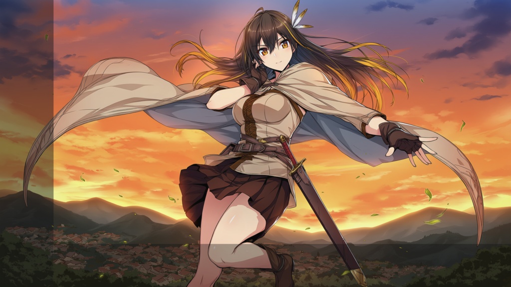 風と光の三重奏 ― 翼・桜・黄昏 / Trio of Wind & Light