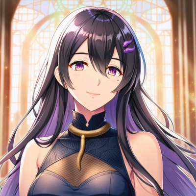 蛇紋のエレジア ― 紫影と黄金の旅路(4枚セット) / Serpents & Silk: Twilight Duo