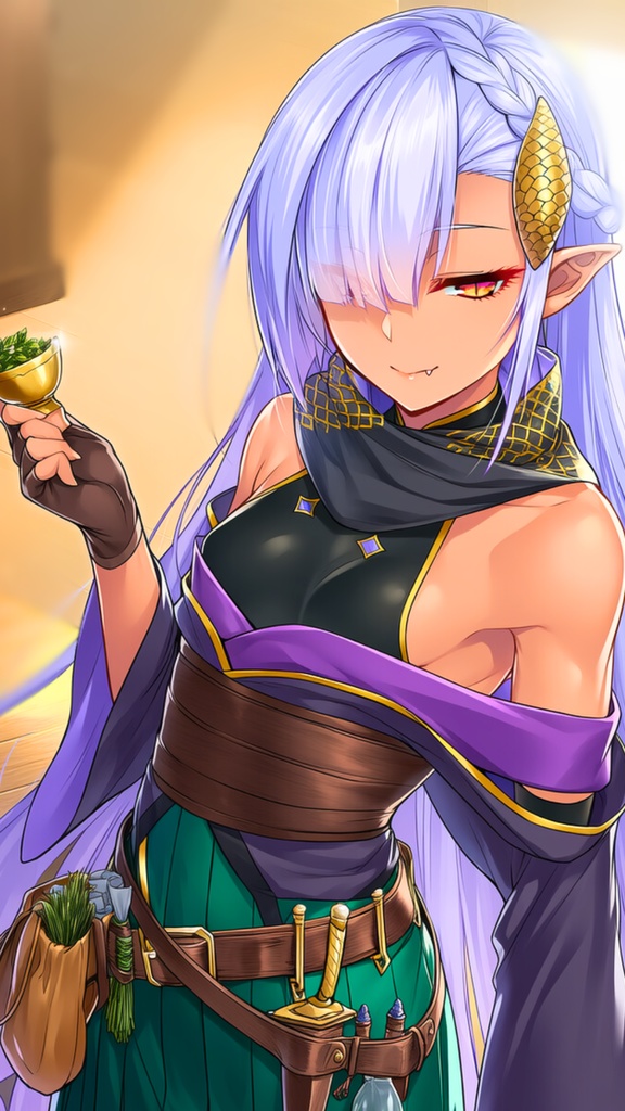 蛇紋のエレジア ― 紫影と黄金の旅路(4枚セット) / Serpents & Silk: Twilight Duo