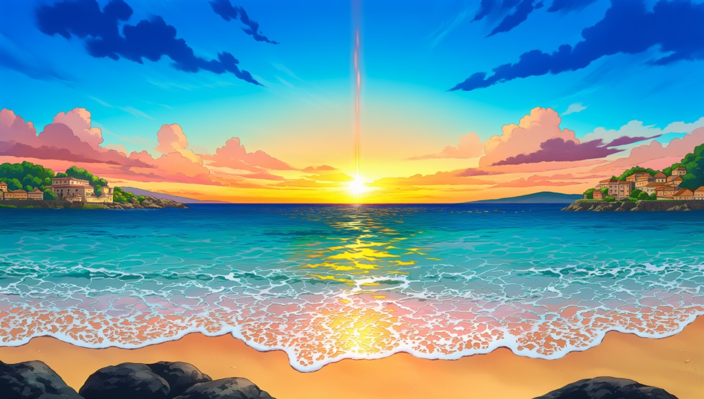 光の地形図 — 砂漠・海・都市の幻想風景10枚