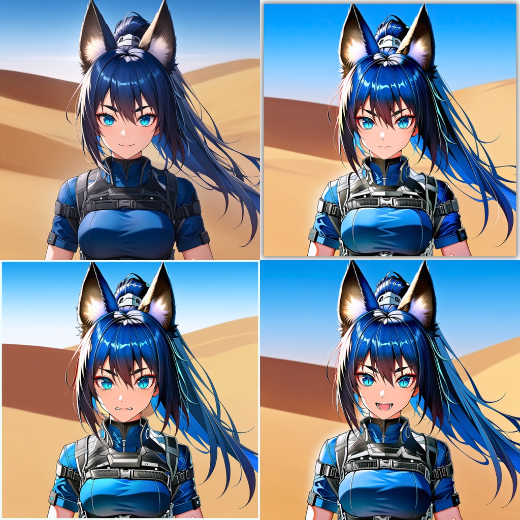 砂守の息遣い ― Desert Guardian Expressions Pack ―