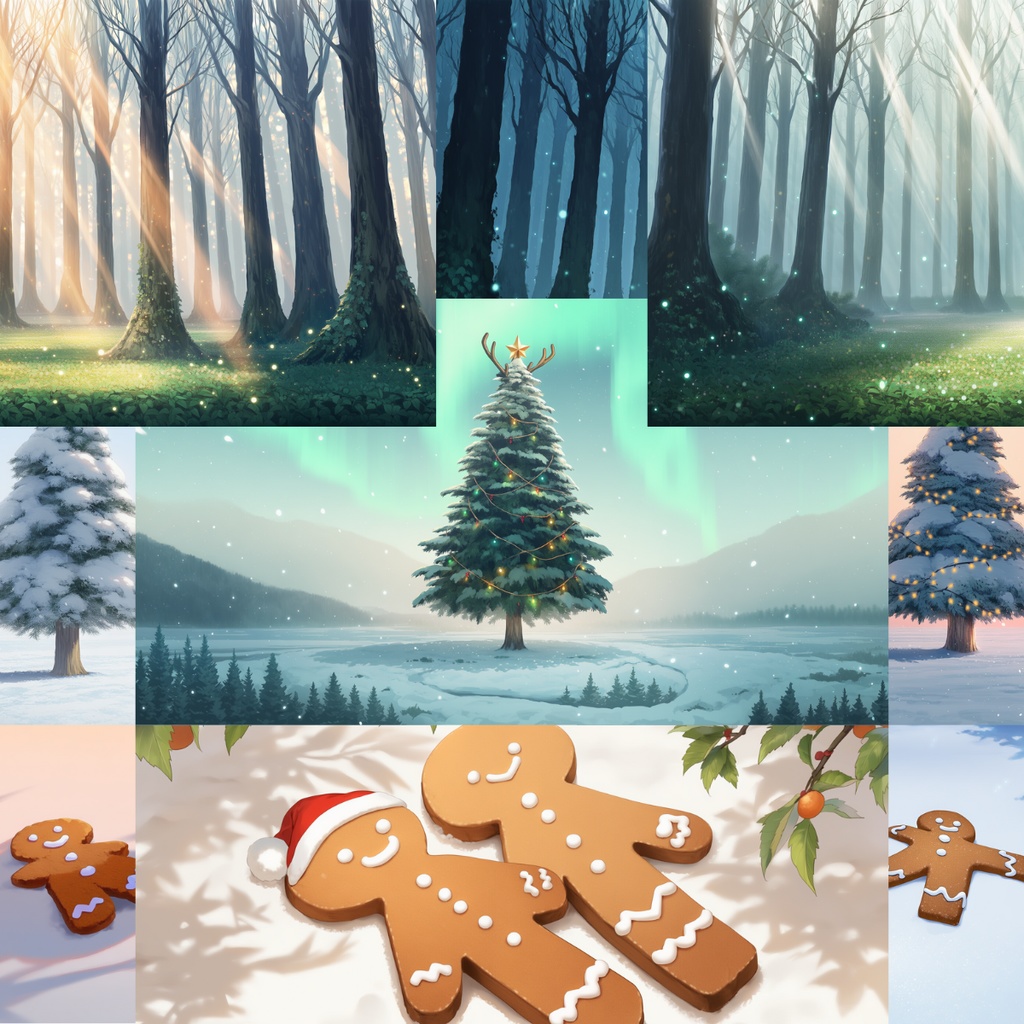 光を集めて ― 静かな時間の背景画集（全9枚）