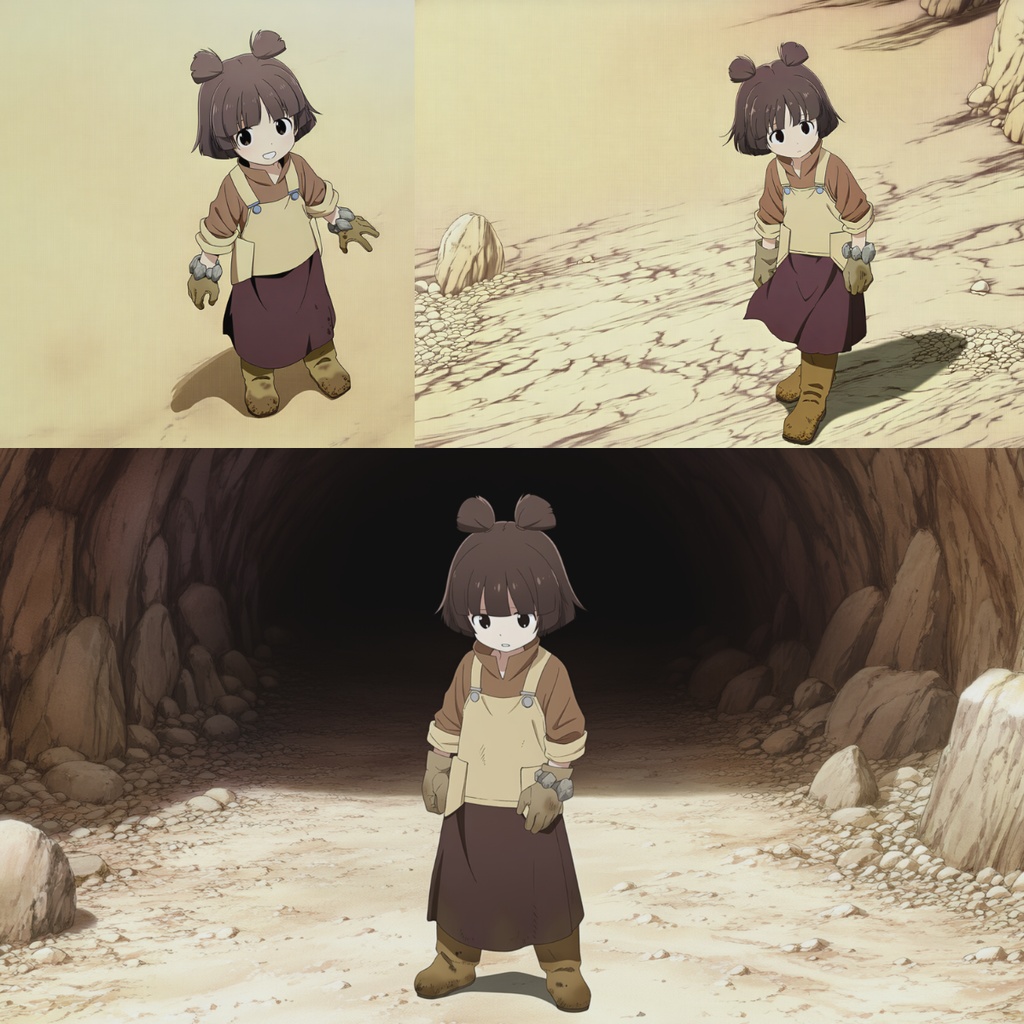 地面と生きる少女 ─ 揺れを聴く三景 ─(3枚セット)