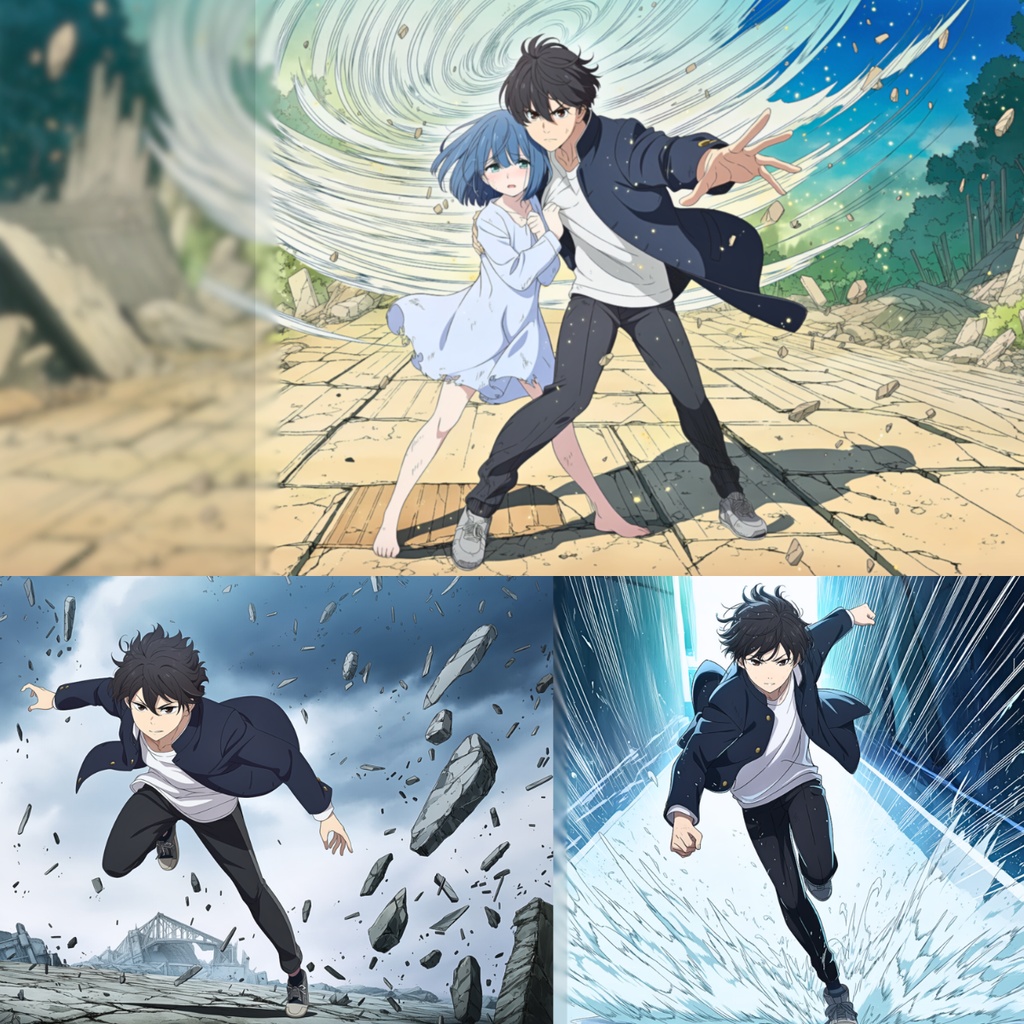 愛斗｜覚醒と疾走のバトルイラストセット