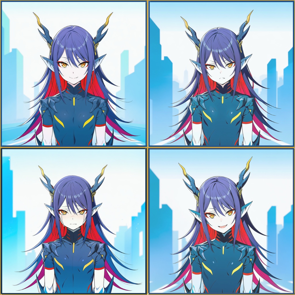 蒼牙竜姫 表情アイコンセット|4種