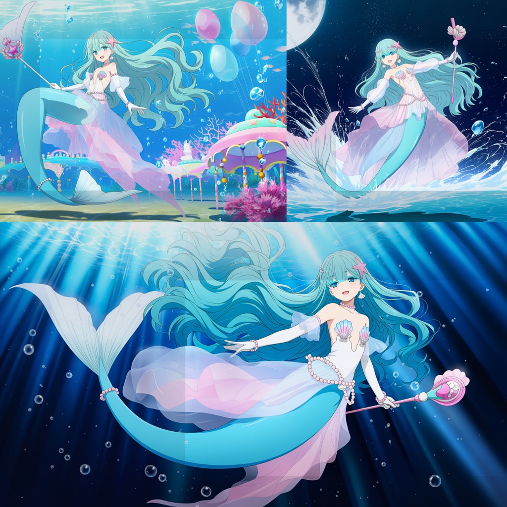 Aqua Aria - 海に響く歌姫イラストセット